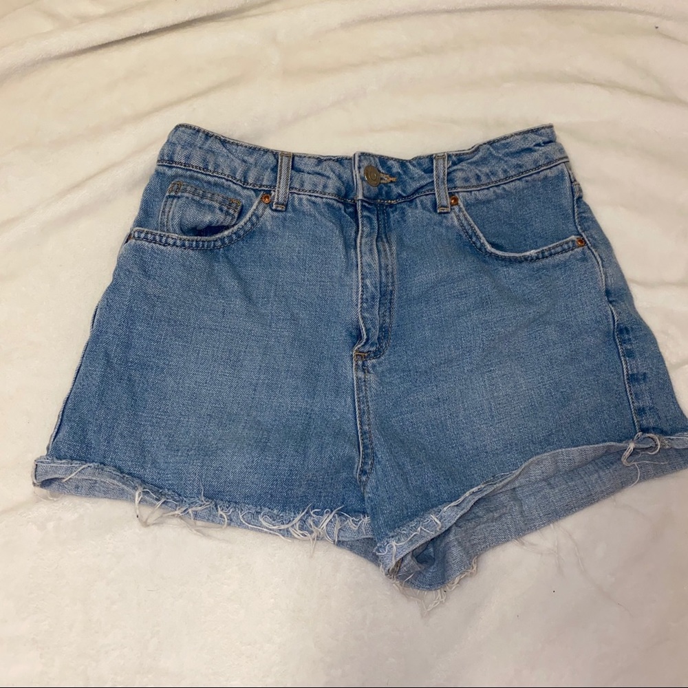 Topshop denim shorts size 6